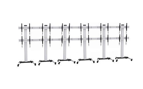 Twelve Screen Video Wall Cart